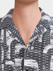 Men's Black Relaxed Fit Solid Casual Shirt