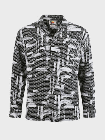 Men's Black Relaxed Fit Solid Casual Shirt