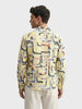 Men's Yellow Relaxed Fit Solid Casual Shirt