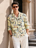 Men's Yellow Relaxed Fit Solid Casual Shirt