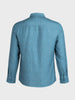Men's Blue Regular Fit Textured Casual Shirt