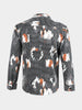 Men's Black Relaxed Fit Solid Casual Shirt
