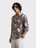 Men's Grey Relaxed Fit Solid Casual Shirt
