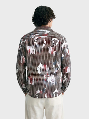 Men's Grey Relaxed Fit Solid Casual Shirt