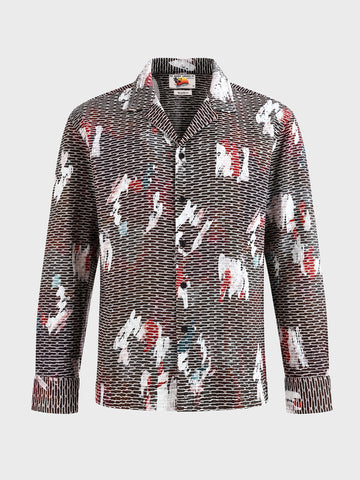 Men's Grey Relaxed Fit Solid Casual Shirt