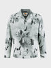 Men's Grey Relaxed Fit Printed Casual Shirt