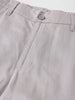 Men's Grey Relaxed Fit Solid Casual Trousers