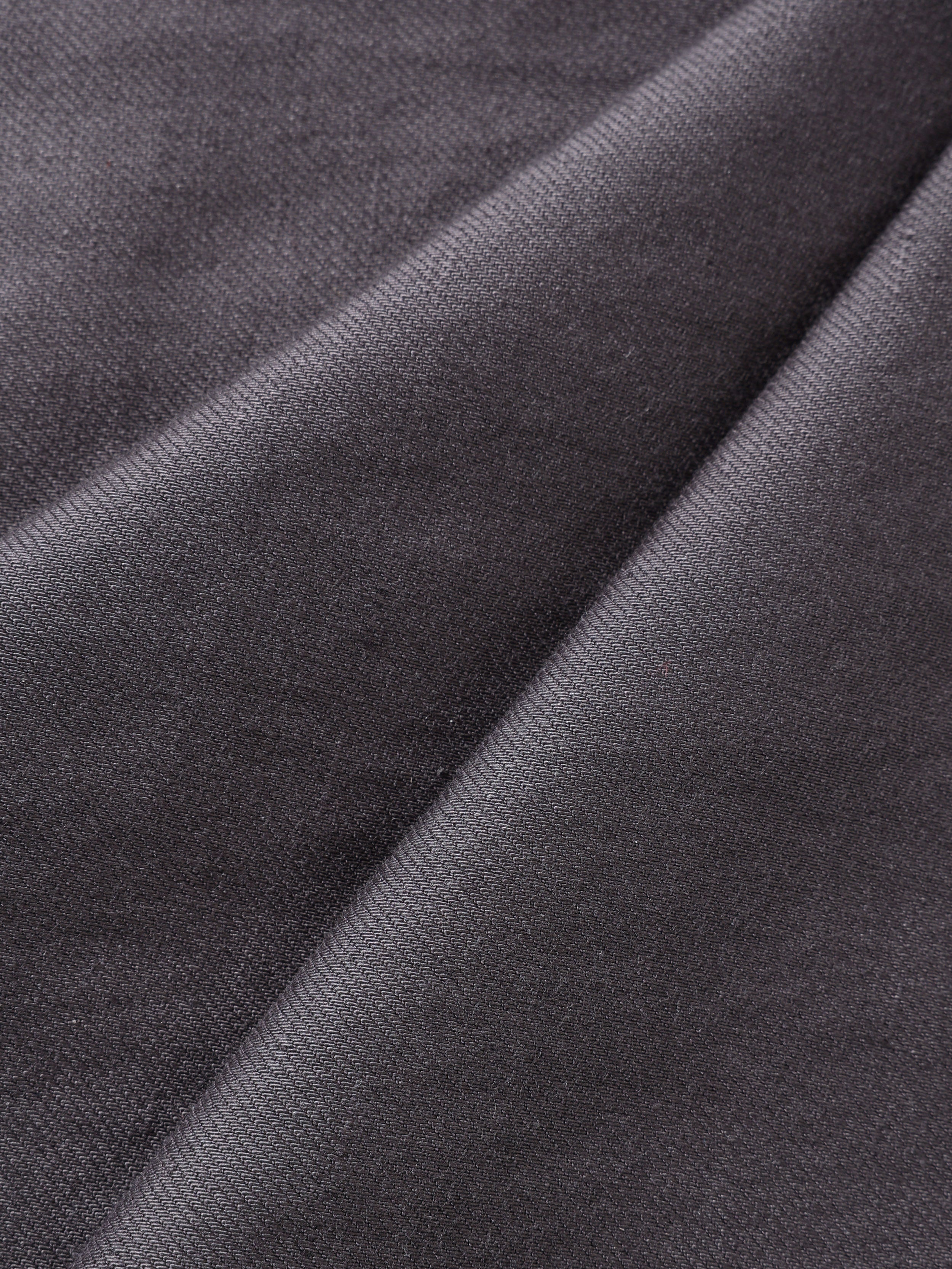 Men's Grey Relaxed Fit Solid Casual Trousers