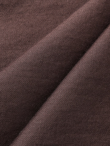 Men's Brown Relaxed Fit Solid Casual Trousers