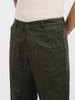 Men's Green Relaxed Fit Solid Casual Trousers