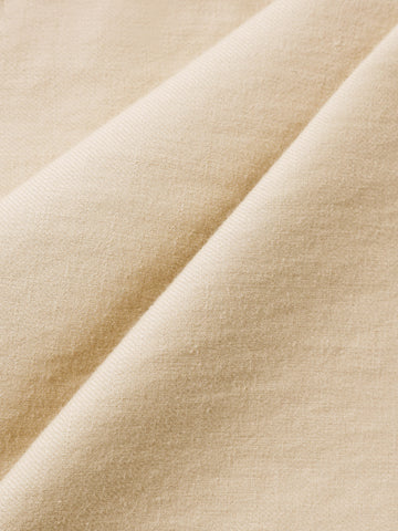 Men's Cream Relaxed Fit Solid Casual Trousers