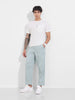 Men's Green Relaxed Fit Solid Casual Trousers