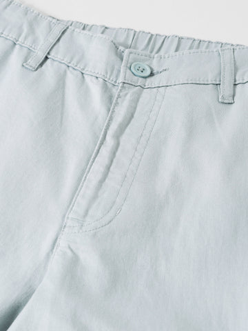 Men's Green Relaxed Fit Solid Casual Trousers