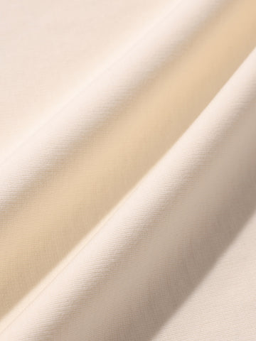 Men's Cream Relaxed Fit Embroided 240 GSM Casual T-Shirt