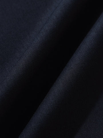 Men's Blue Relaxed Fit Embroided 240 GSM Casual T-Shirt