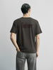 Men's Grey Relaxed Fit Graphic Printed 240 GSM Casual T-Shirt