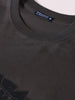 Men's Grey Relaxed Fit Graphic Printed 240 GSM Casual T-Shirt