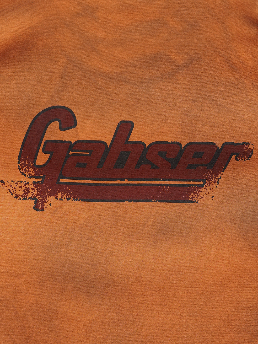 Men's Orange Relaxed Fit Graphic Printed 240 GSM Casual T-Shirt