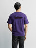 Men's Purple Relaxed Fit Graphic Printed 240 GSM Casual T-Shirt