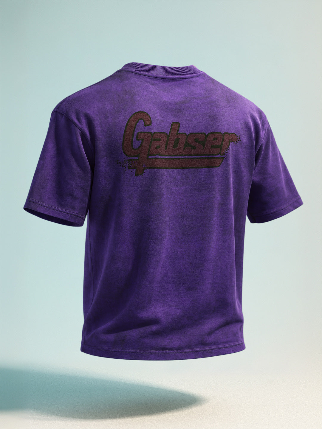 Men's Purple Relaxed Fit Graphic Printed 240 GSM Casual T-Shirt