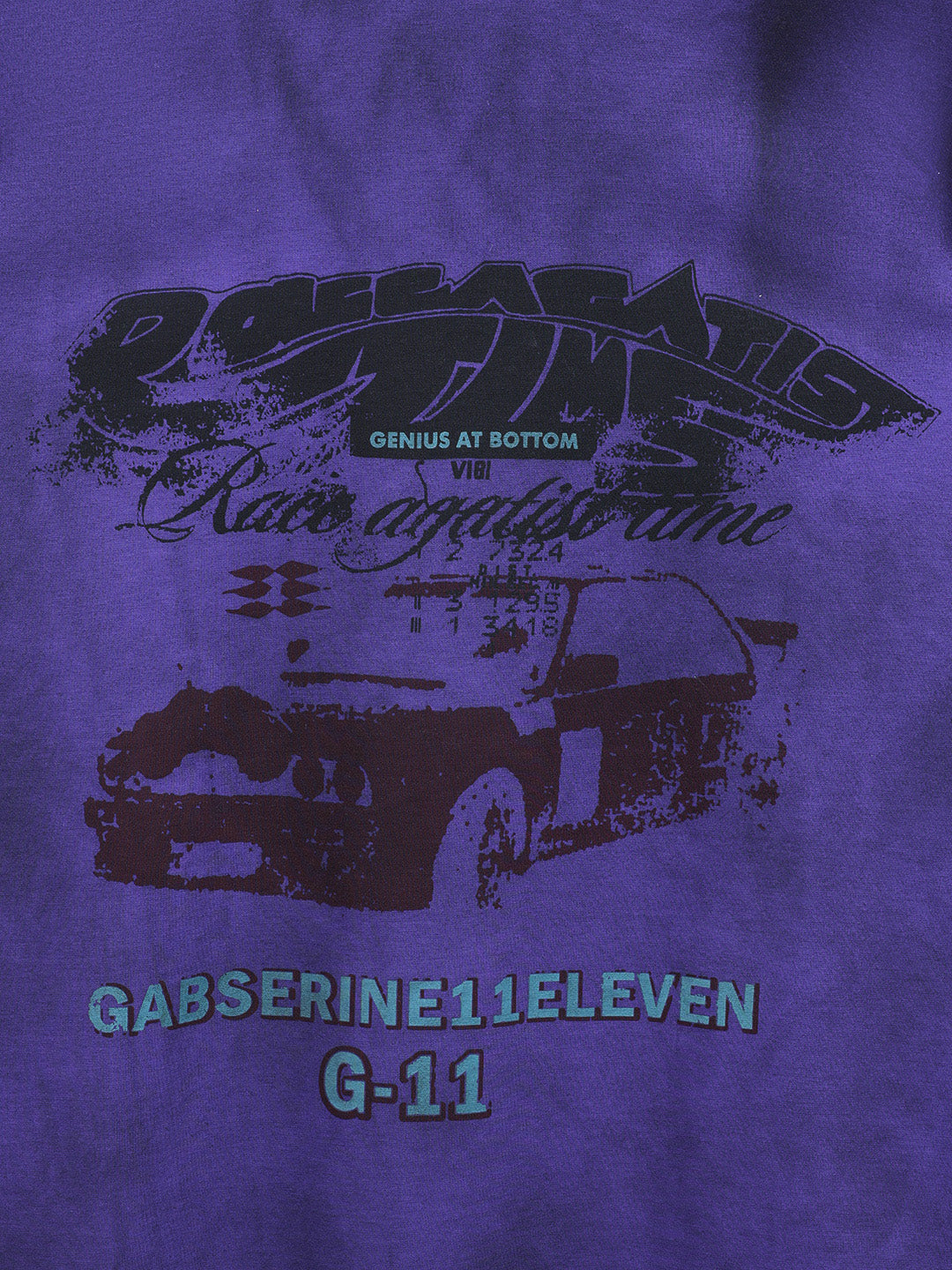 Men's Purple Relaxed Fit Graphic Printed 240 GSM Casual T-Shirt