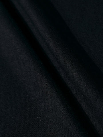 Men's Black Relaxed Fit Graphic Printed 240 GSM Casual T-Shirt