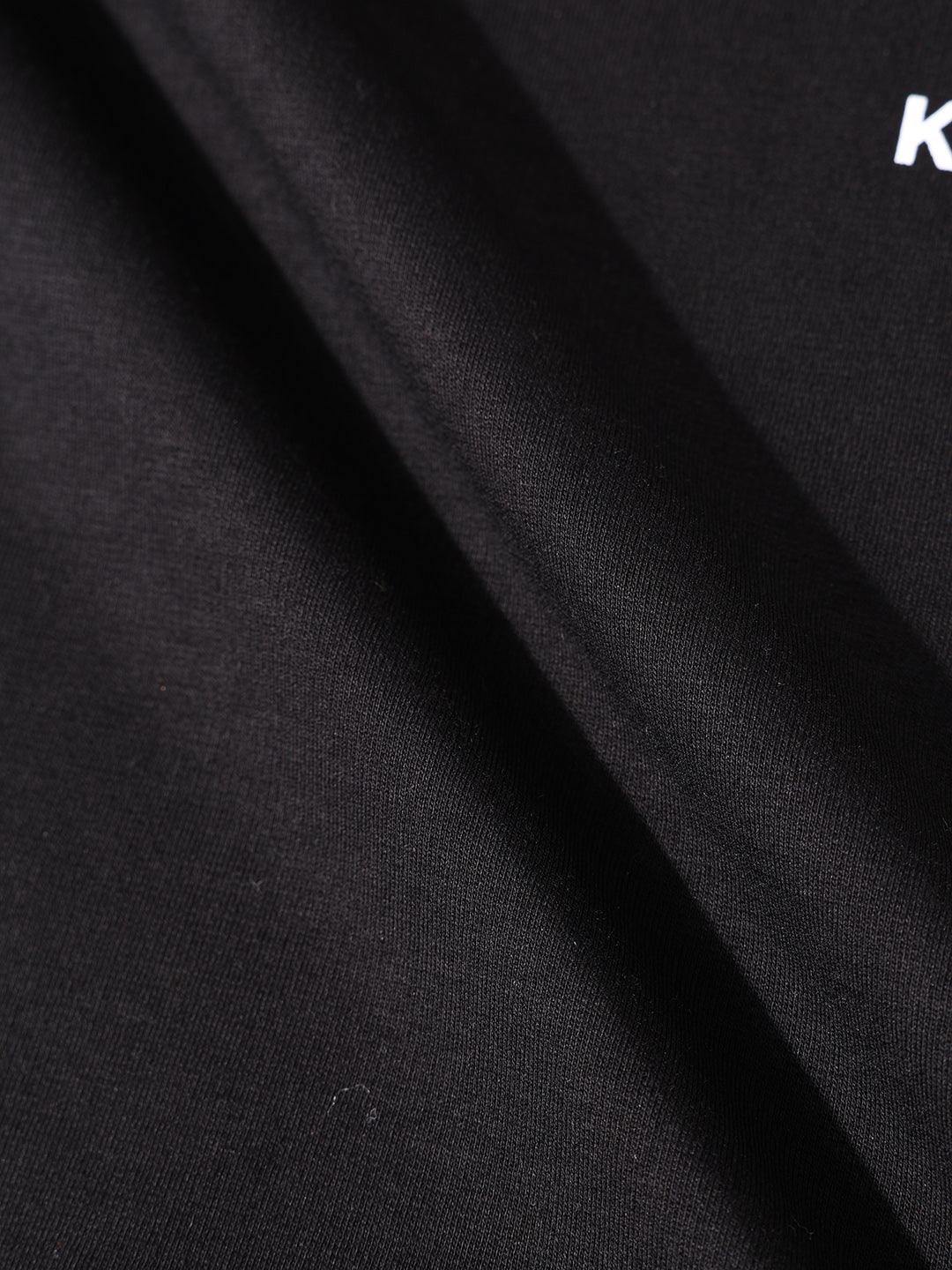 Men's Black Relaxed Fit Graphic Printed 240 GSM Casual T-Shirt