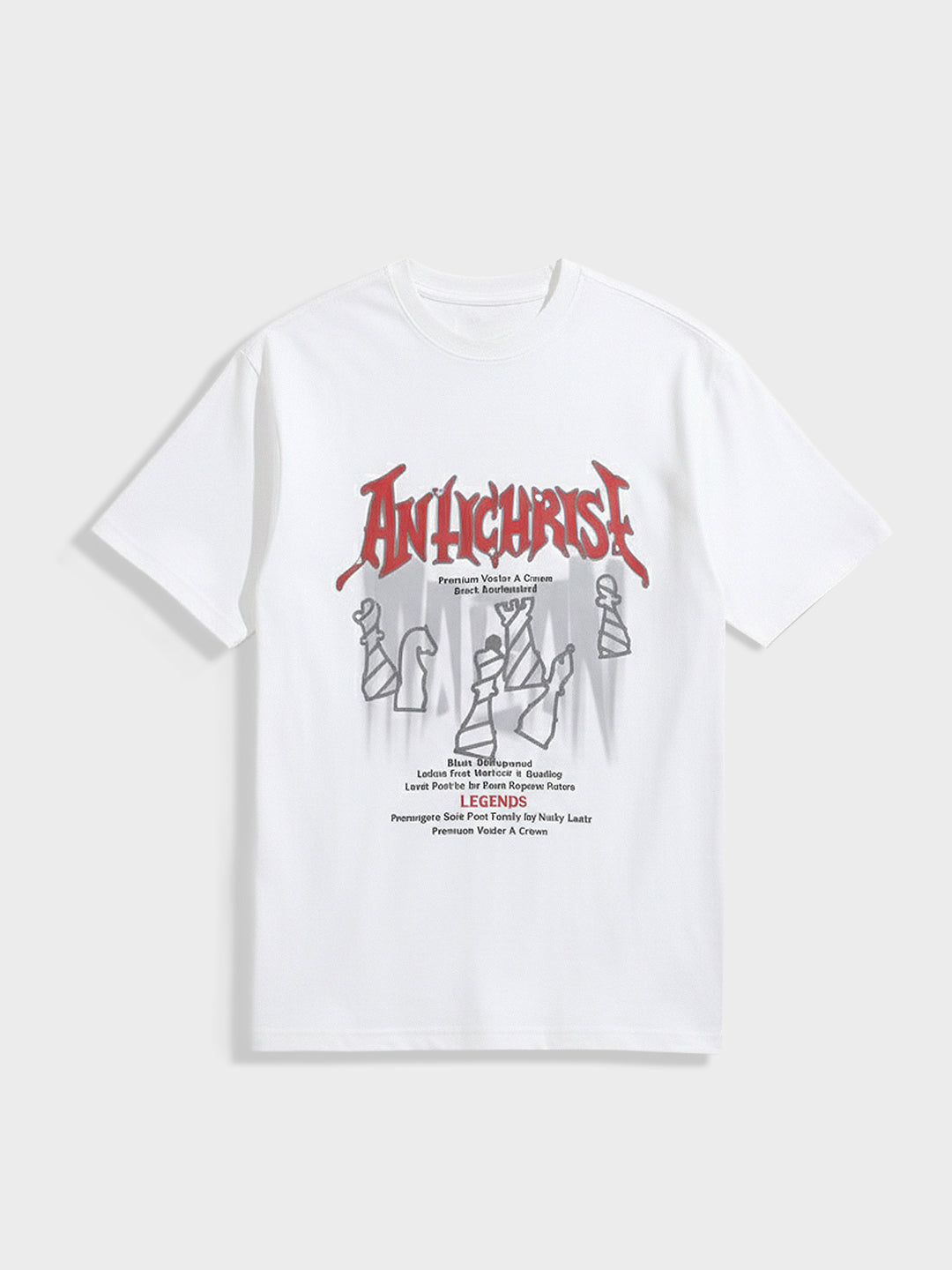 Men's White Relaxed Fit Graphic Printed 240 GSM Casual T-Shirt