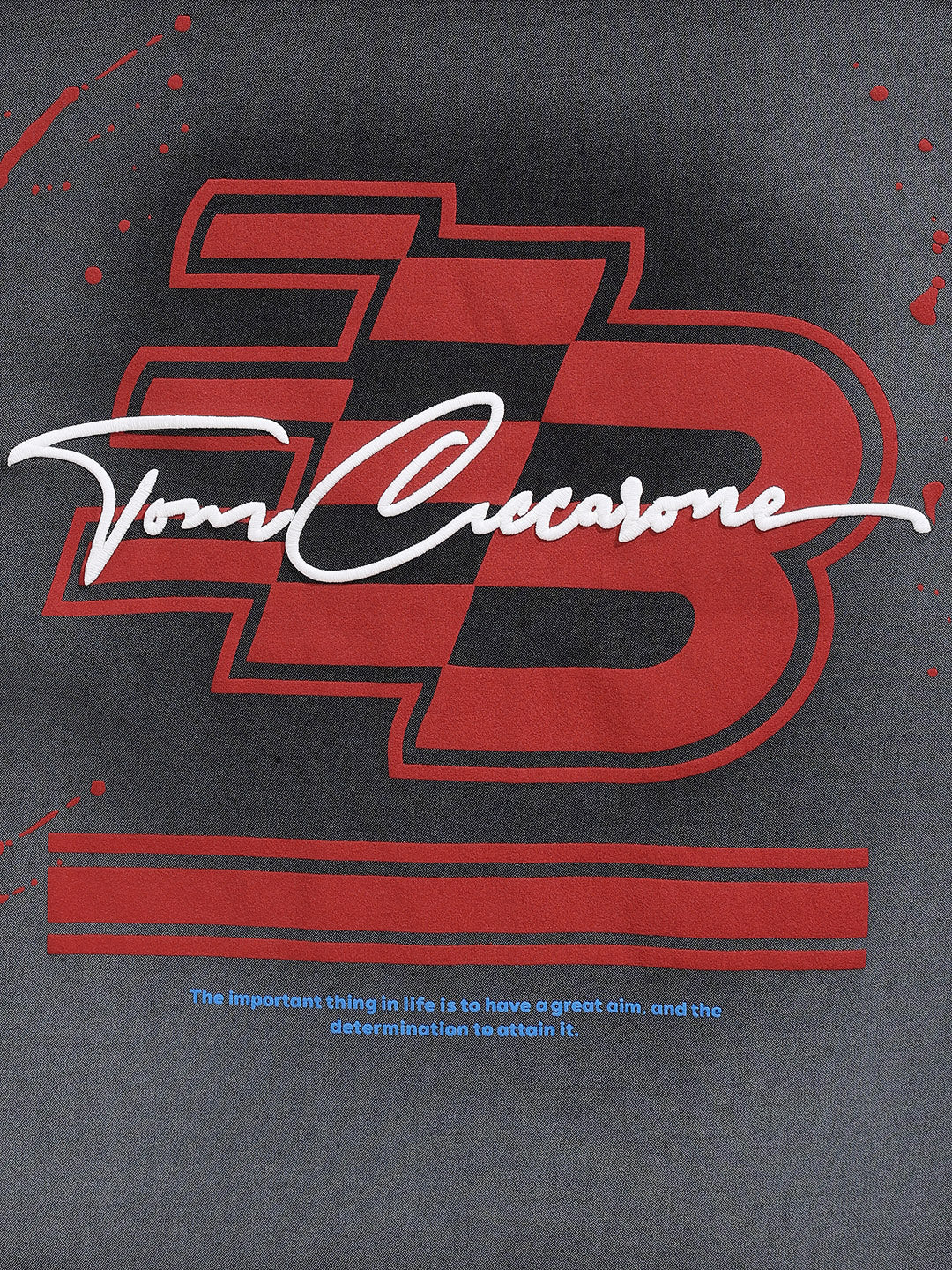 Men's Black Relaxed Fit Embroided 240 GSM Casual T-Shirt