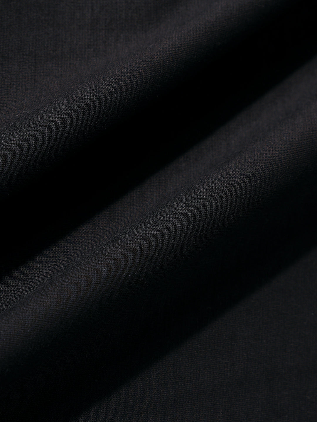 Men's Black Relaxed Fit Embroided 240 GSM Casual T-Shirt