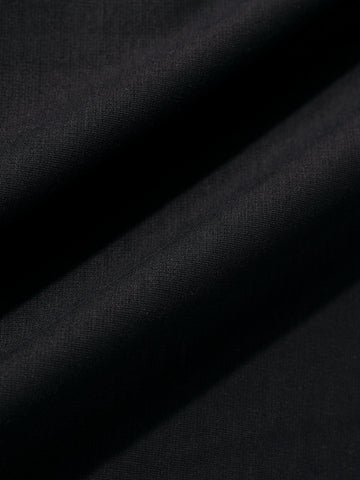 Men's Black Relaxed Fit Embroided 240 GSM Casual T-Shirt