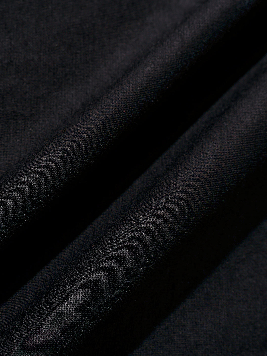 Men's Black Relaxed Fit Embroided 240 GSM Casual T-Shirt