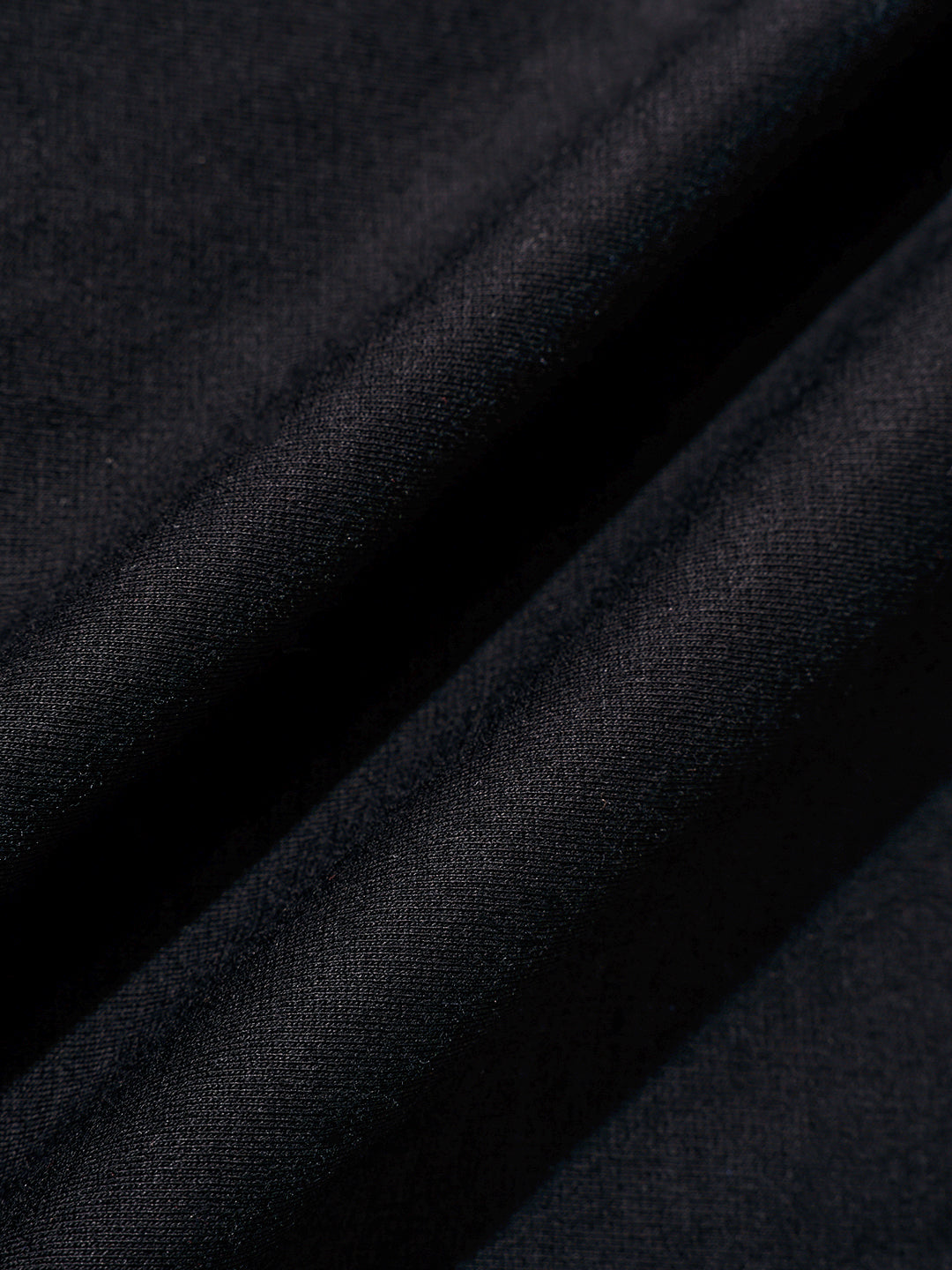 Men's Black Relaxed Fit Embroided 240 GSM Casual T-Shirt