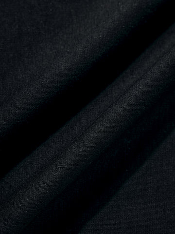 Men's Black Relaxed Fit Graphic Printed 240 GSM Casual T-Shirt