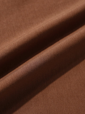 Men's Brown Relaxed Fit Graphic Printed 240 GSM Casual T-Shirt