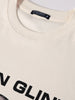 Men's Cream Relaxed Fit Graphic Printed 240 GSM Casual T-Shirt