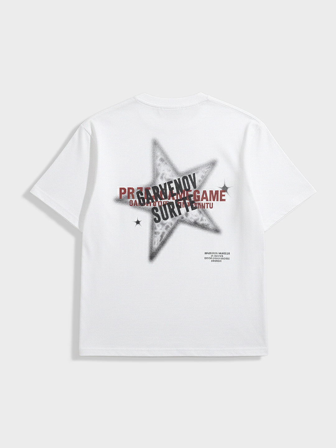 Men's White Relaxed Fit Graphic Printed 240 GSM Casual T-Shirt
