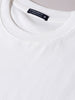 Men's White Relaxed Fit Graphic Printed 240 GSM Casual T-Shirt