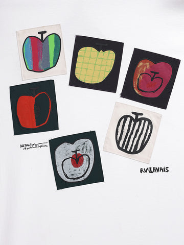 Men's White Relaxed Fit Embroided 240 GSM Casual T-Shirt