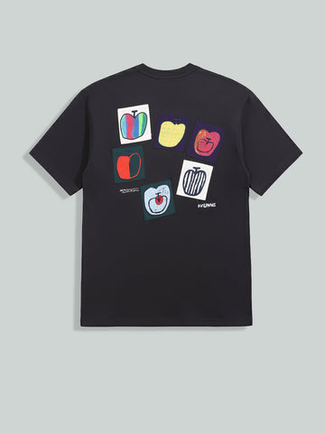 Men's Grey Relaxed Fit Embroided 240 GSM Casual T-Shirt