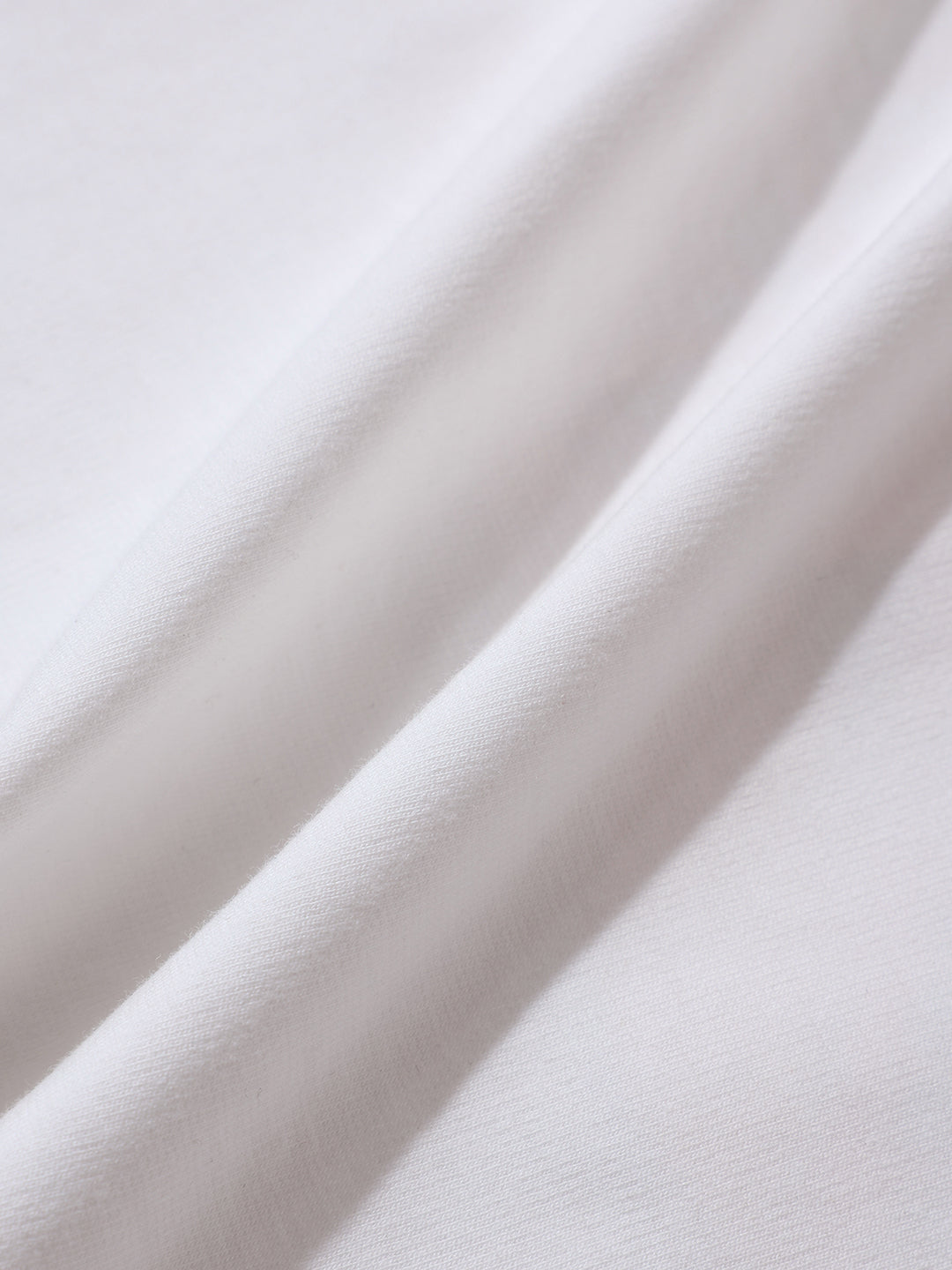 Men's White Relaxed Fit Embroided 240 GSM Casual T-Shirt