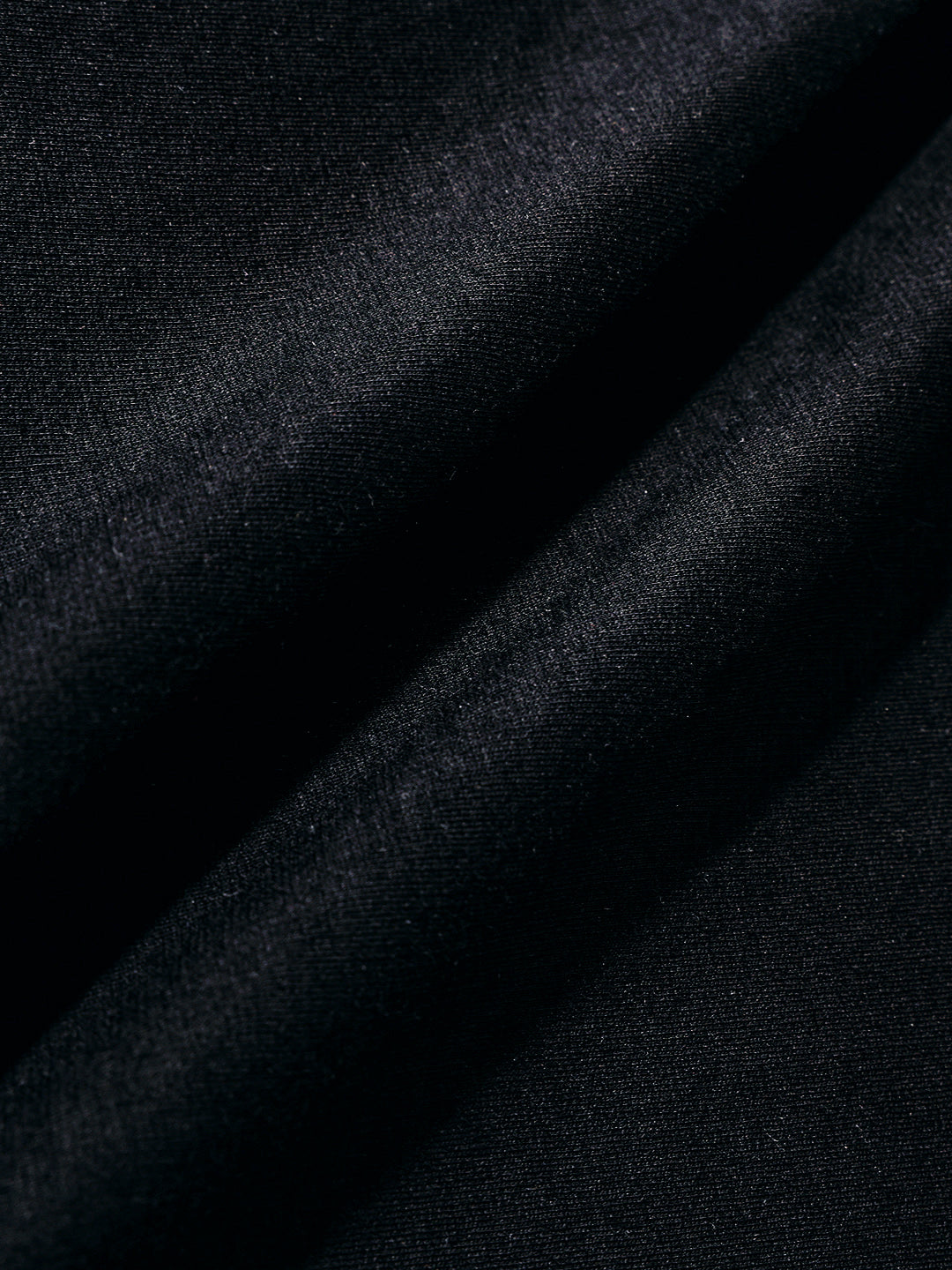 Men's Black Relaxed Fit Embroided 240 GSM Casual T-Shirt