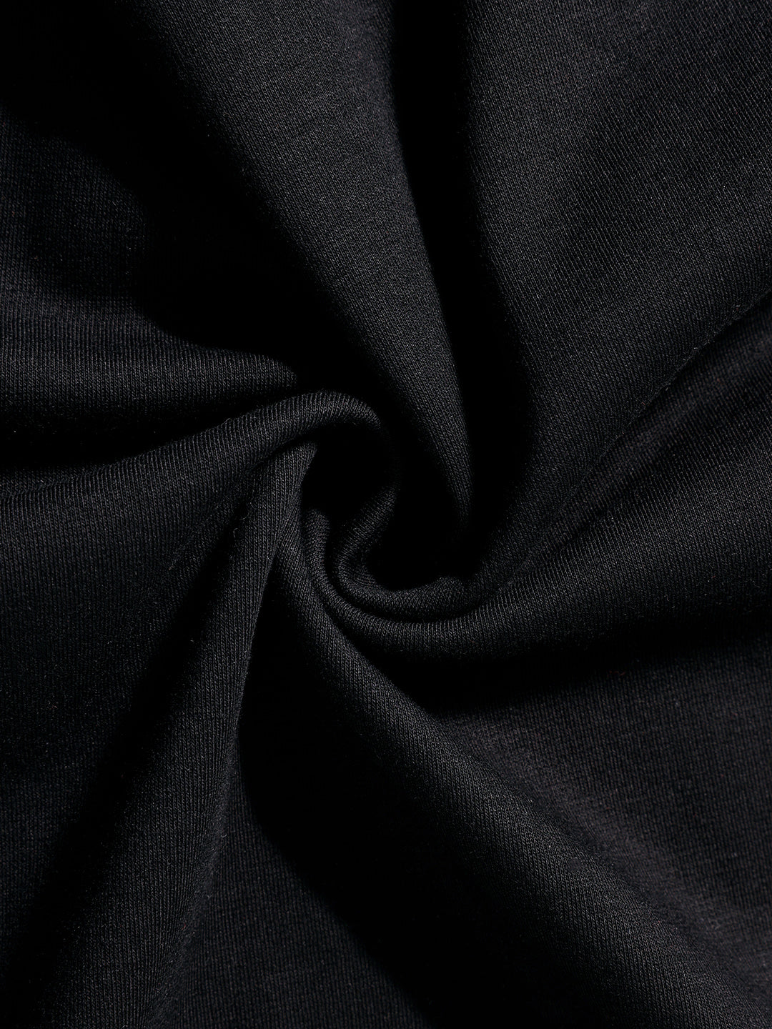 Men's Black Relaxed Fit Embroided 240 GSM Casual T-Shirt