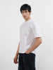 Men's White Relaxed Fit Embroidered Casual T-Shirt