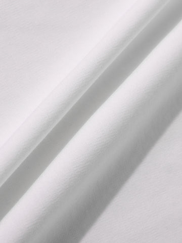 Men's White Relaxed Fit Embroidered Casual T-Shirt