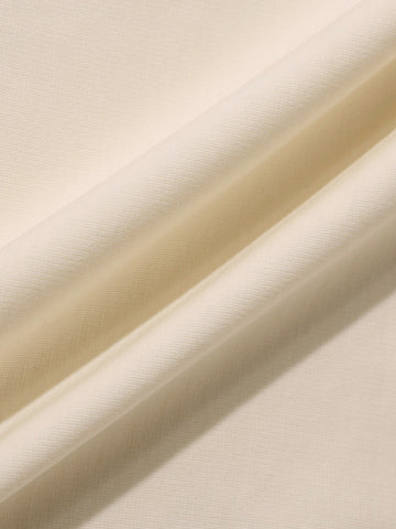 Men's Cream Relaxed Fit Embroided 240 GSM Resort Wear T-Shirt