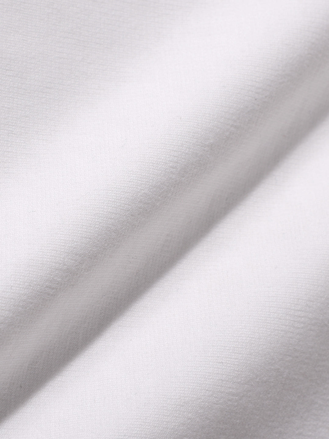 Men's White Relaxed Fit Embroided 240 GSM Resort Wear T-Shirt