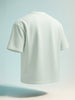 Men's Green Relaxed Fit Embroided 240 GSM Resort Wear T-Shirt