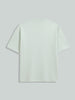 Men's Green Relaxed Fit Embroided 240 GSM Resort Wear T-Shirt