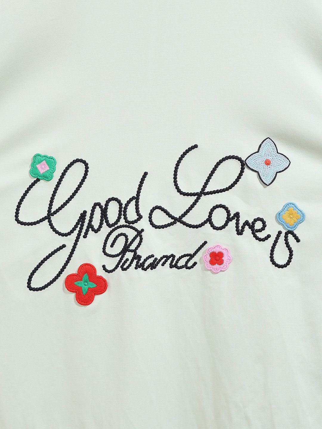 Men's Green Relaxed Fit Embroided 240 GSM Resort Wear T-Shirt